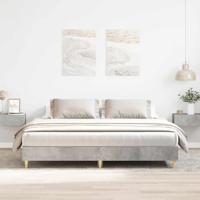 vidaXL Bedframe zonder matras 180x200 cm spaanplaat betongrijs, slaapkamermeubilair, bedbodem, tweepersoonsbed, bed, bedstee, paneelbed, platformbed