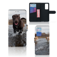 Huawei P40 Pro Telefoonhoesje met Pasjes Honden Labrador