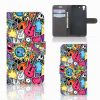 Honor 4A | Y6 Wallet Case met Pasjes Punk Rock