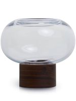 LSA International petit vase Oblate - Marron