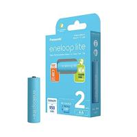 Panasonic BK-3LCCE/2BE eneloop Lite AA Ready-to-Use Mignon AA. 2er Pack blauw