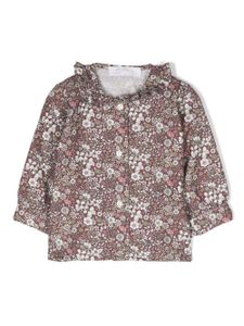 Mariella Ferrari blouse en coton à fleurs - Rouge