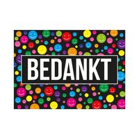 Bedankt ansichtkaart/wenskaart A5-formaat