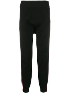 DSQUARED2 pantalon de jogging à bandes monogrammées - Noir