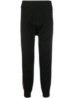 DSQUARED2 pantalon de jogging à bandes monogrammées - Noir - thumbnail