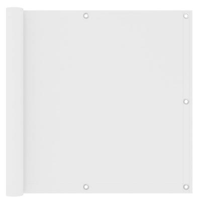 vidaXL Balkonscherm 90x600 cm oxford stof wit