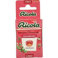 Ricola Cranberry suikervrij 2 st (50 gr) - thumbnail