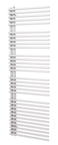 Vipera Nevada enkele handdoekradiator 60 x 180 cm centrale verwarming mat wit zijaansluiting 970W