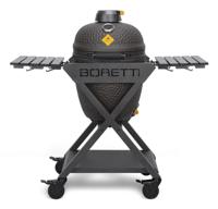 Boretti Ceramica Medium Kamado-barbecue/grill Verrijdbaar Houtskool (brandstof) Grijs - thumbnail