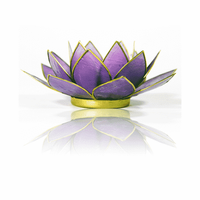 Lotus Sfeerlicht Lila Goudrand - thumbnail