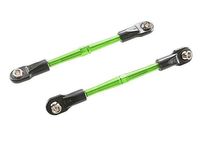 Traxxas Turnbuckles, aluminum (green-anodized), toe links, 59mm (2) (assembled with rod ends & hollow balls) (fits rustler) (TRX-3139G) - thumbnail