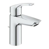 GROHE Eurosmart wastafelmengkraan SSize metalen hendel SilkMove StarLight EcoJoy met automatische lediging FastFixation chroom 33265003 - thumbnail