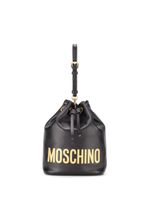 Moschino sac seau à plaque logo - Noir - thumbnail