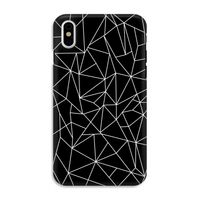 Geometrische lijnen wit: iPhone X Tough Case - thumbnail