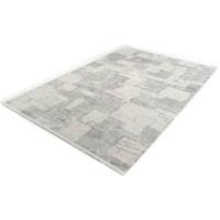 Viscose Vloerkleed - Vintage - Patchwork - Trasor - Grijs-80 x 150 cm