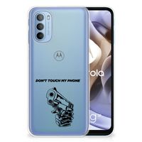 Motorola Moto G31 | G41 Silicone-hoesje Gun Don't Touch My Phone