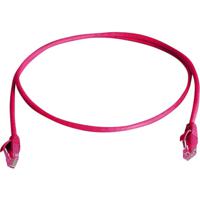 Telegärtner L00003A0206 RJ45 Netwerkkabel, patchkabel CAT 6 U/UTP 5.00 m Rood Vlambestendig, Halogeenvrij 1 stuk(s)