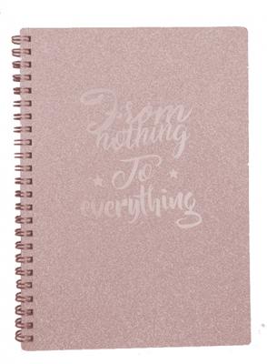 I Total notitieblok A4 glitter meisjes papier roze I Total notitieblok A4 glitter meisjes papier roze
