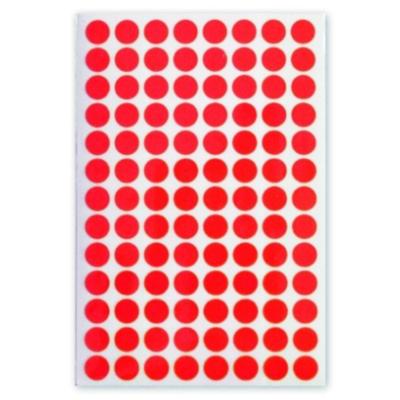 Soho etiketten rond 8 mm papier rood 3 vellen á 104 stuks Soho etiketten rond 8 mm papier rood 3 vellen á 104 stuks