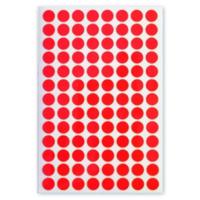 Soho etiketten rond 8 mm papier rood 3 vellen á 104 stuks