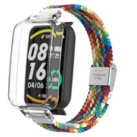 By Qubix - Braided nylon bandje met case - Multicolor Summer - Xiaomi Smart band 7 Pro