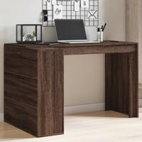 Bureau 123,5x73,5x75 cm bewerkt hout bruin eikenkleurig - thumbnail