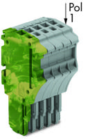 WAGO 2020-105/000-037 Connector, female Groen, Geel, Grijs 50 stuk(s) - thumbnail