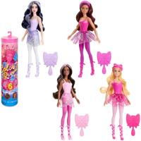 Barbie Color Reveal Pop en Accessoires, Ballerinaserie, 6 uitpakverrassingen waaronder kleurverandering, geïnspireerd op Balletcore (stijlen kunnen variëren), HRK17