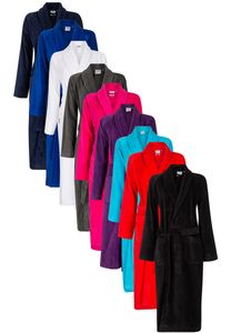 Sauna badjas in diverse kleuren-wit-l/xl