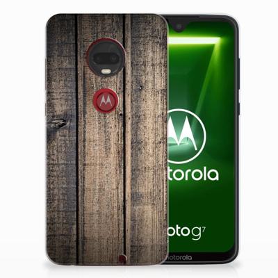 Motorola Moto G7 | G7 Plus Bumper Hoesje Steigerhout