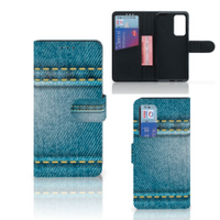 Huawei P40 Wallet Case met Pasjes Jeans - thumbnail