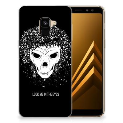 Silicone Back Case Samsung Galaxy A8 Plus (2018) Skull Hair