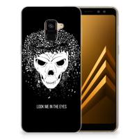 Silicone Back Case Samsung Galaxy A8 Plus (2018) Skull Hair
