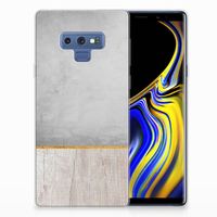 Samsung Galaxy Note 9 Bumper Hoesje Wood Concrete