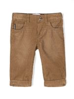 Moschino Kids pantalon côtelé à patch Teddy Bear - Marron