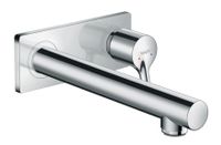 Hansgrohe Talis S inbouw wastafelkraan met 22.5cm uitloop afbouwdeel chroom - thumbnail