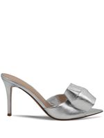 Gianvito Rossi mules Bow à talon métallique - Gris