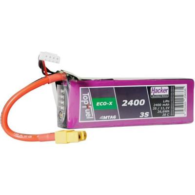 Hacker 92400331 Modelbouw-accupack (LiPo) 11.1V 2400 mAh cel-aantal: 3 20 C Softcase XT60