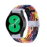 By Qubix - Compatible met Garmin Forerunner 55/245 / 645 - Braided nylon bandje - Multicolor Summer - Compatible Garmin bandje - Bandbreedte: 20mm