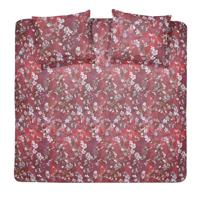 Damai Missandei dekbedovertrek - 2-persoons (200x200/220 cm + 2 slopen) - Katoen - Red