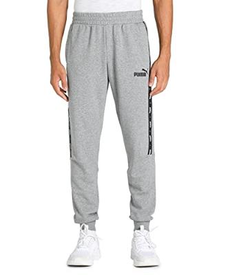 PUMA ESS+ Tape sweatpants TR cl|sportbroek voor heren, medium gray heather, M
