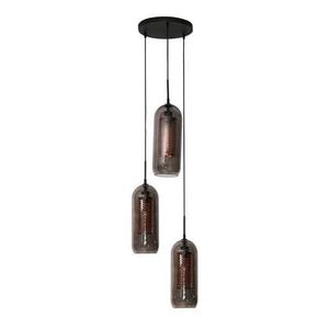 "MOOS Dolf Hanglamp 3-lichts - Gerookt Glas   "