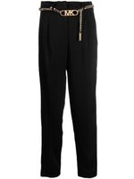 Michael Michael Kors pantalon fuselé à plaque logo - Noir