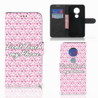 Motorola Moto G7 | G7 Plus Portemonnee Hoesje Flowers Pink DTMP