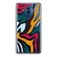 Colored Zebra: Huawei Mate 10 Pro Transparant Hoesje