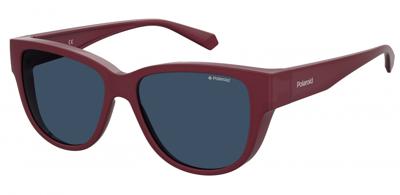 Polaroid zonnebril 9013/S cat. 3 vierkant polycarbonaat bordeaux Polaroid zonnebril 9013/S cat. 3 vierkant polycarbonaat bordeaux