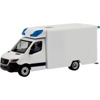 Herpa 013826 H0 Hulpdienstvoertuig Mercedes Benz Sprinter 18 Fahrtec RTW (nieuwe opbouw), wit - thumbnail