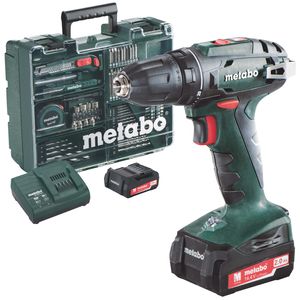 Metabo BS 14.4 Li | 14,4 Volt accuboormachine met 2 accu&apos;s | + 73-delige accessoireset - 602206880