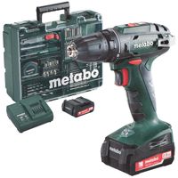 Metabo BS 14.4 Li | 14,4 Volt accuboormachine met 2 accu&apos;s | + 73-delige accessoireset - 602206880 - thumbnail