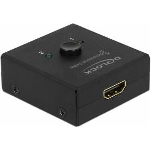 Delock 64072 HDMI 2 - 1 schakelaar bidirectioneel 4K 60 Hz compact